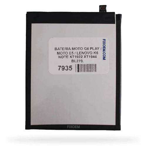 Bateria Moto G6 Play / Moto E5 / Lenovo K6 Note Xt1922 Xt1944 Bl270.