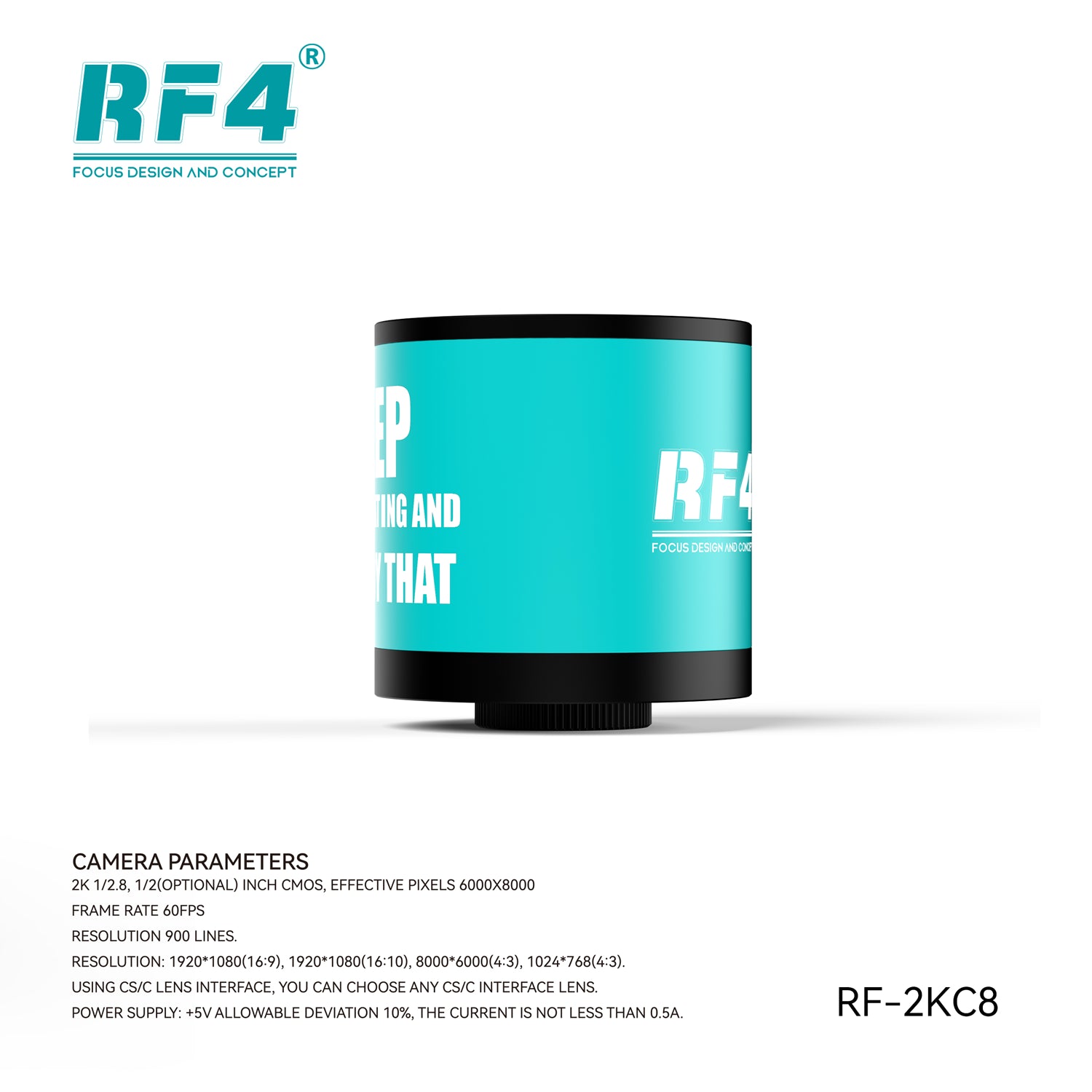 Camara Microscopio 2K Hd Rf4 Rf-2Kc8 Lite