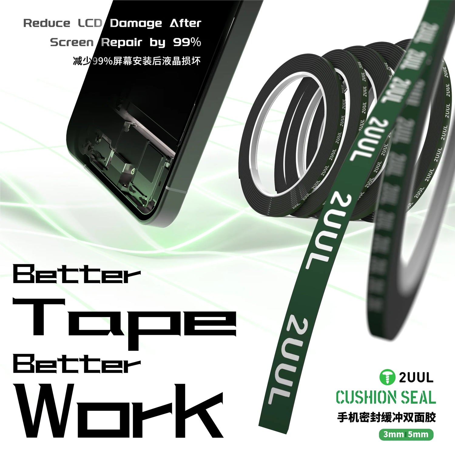 Cinta Doble Cara 2UUL 3mm