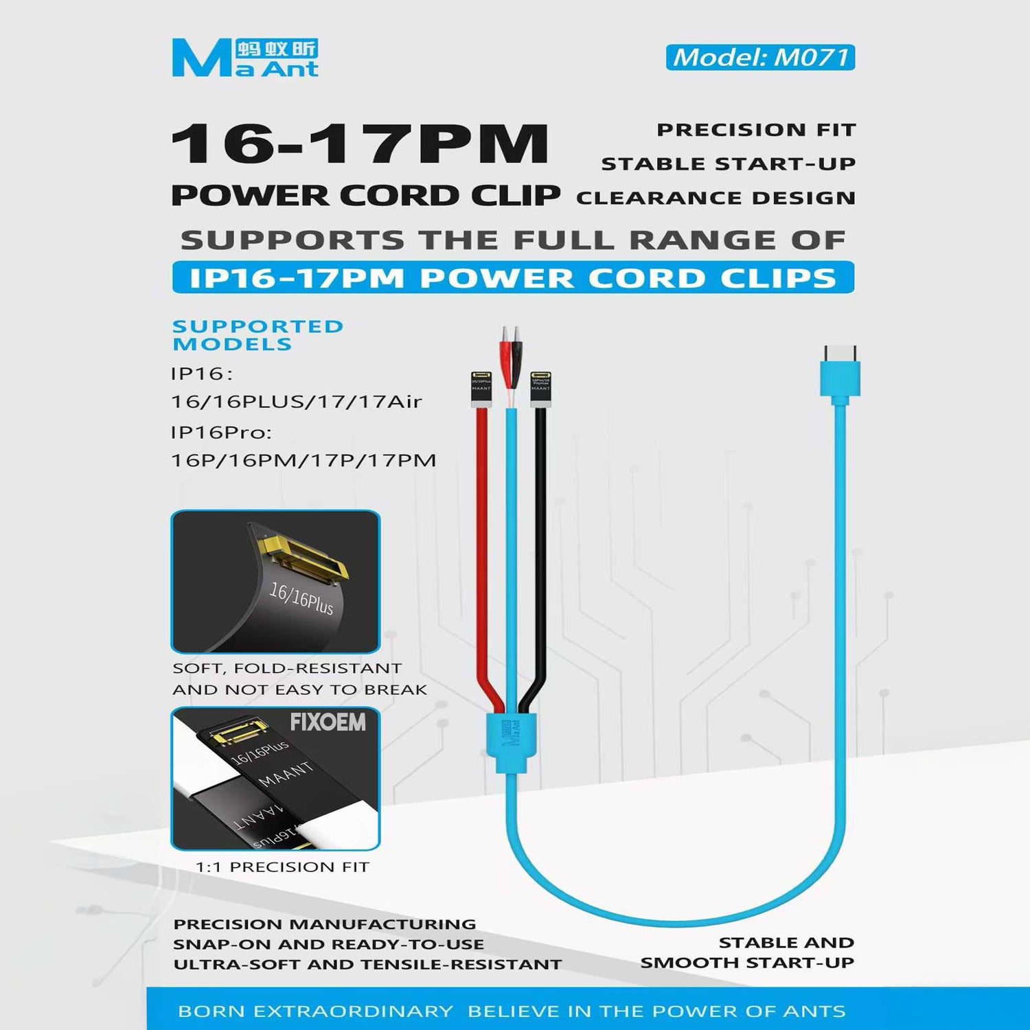 Cable Prueba Cocodrilo Fpc Ma Ant M071