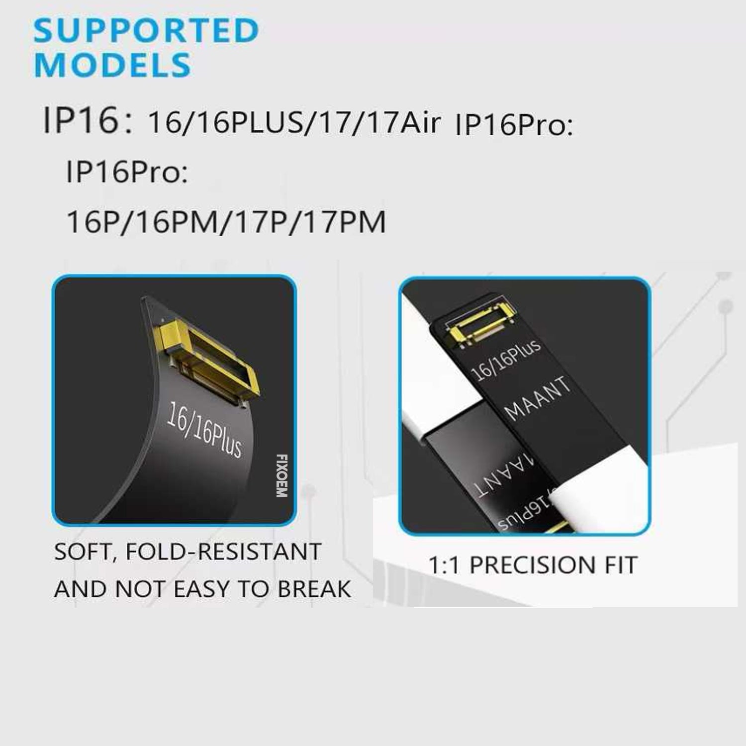 Cable Prueba Cocodrilo Fpc Ma Ant M071