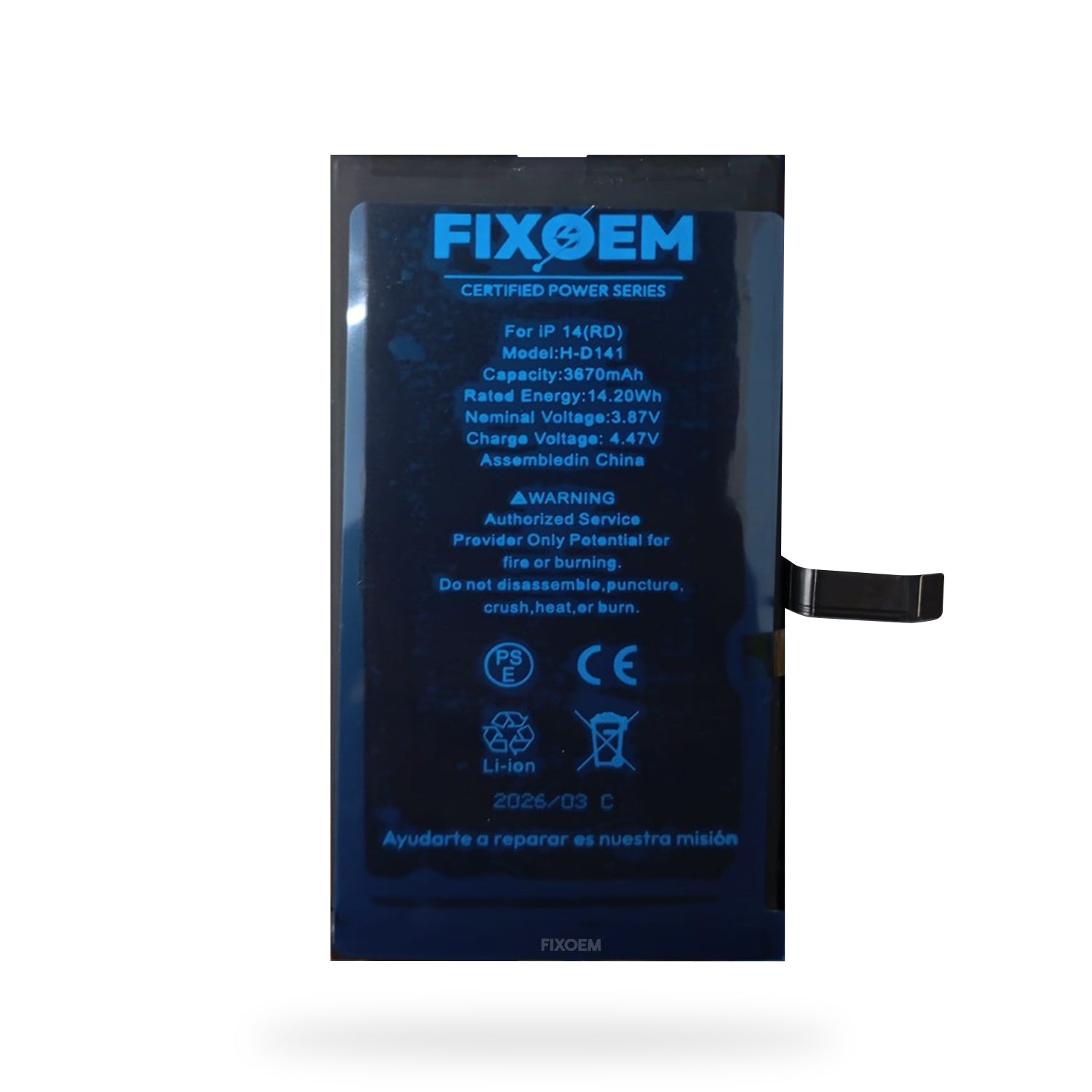 Bateria FixOEM Iphone 14 Diagnostico AutoprogramableA2863 A2649 A2881 A2882