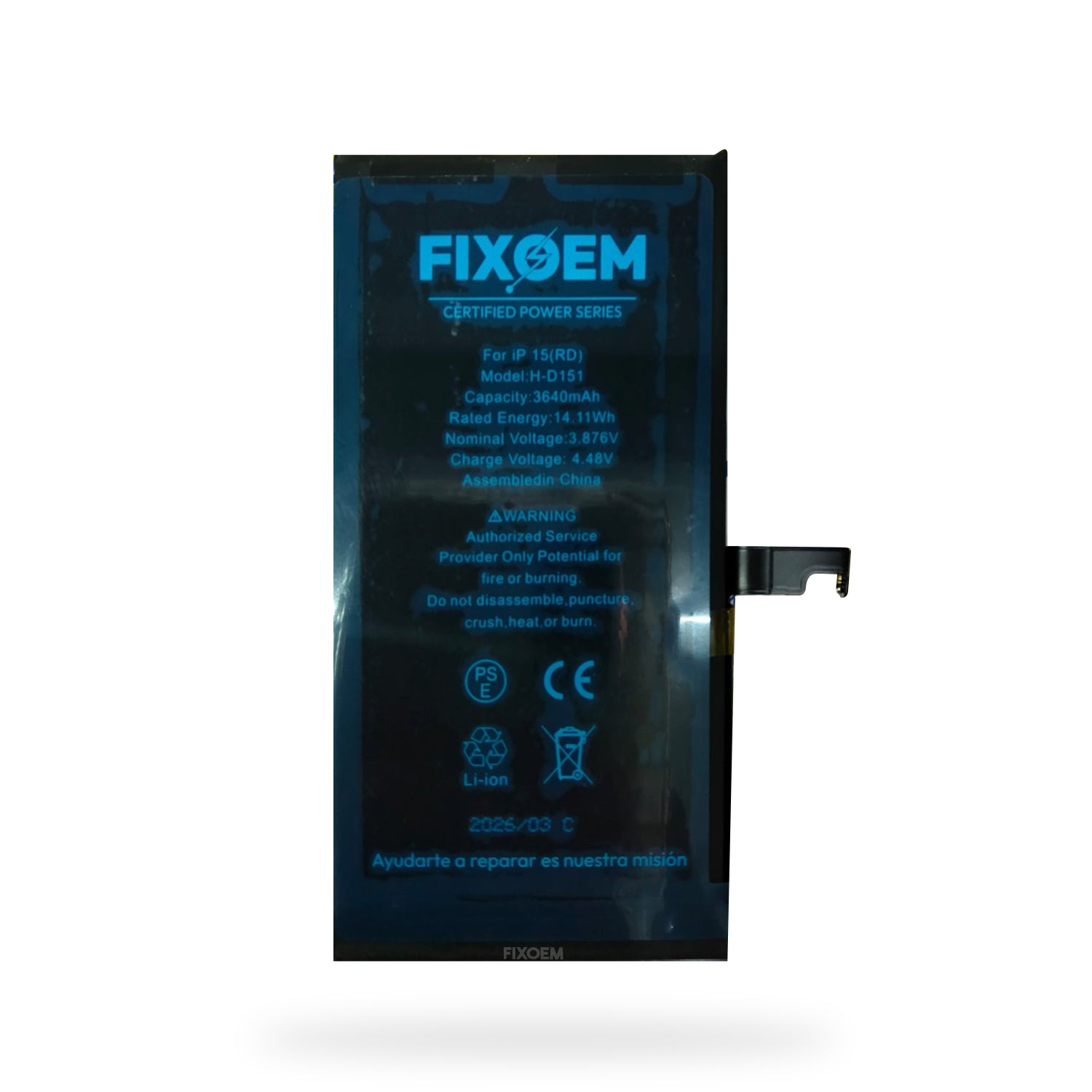 Bateria FixOEM Iphone 15 Diagnostico Autoprogramable A3090