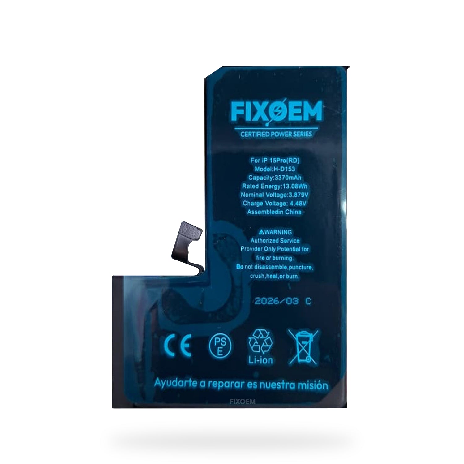 Bateria FixOEM Iphone 15 Pro Diagnostico Autoprogramable A3011