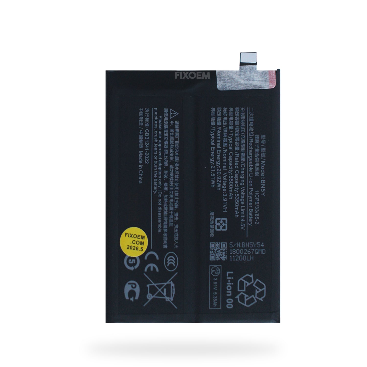 Bateria Xiaomi Redmi Note 14 Pro Bn5Y