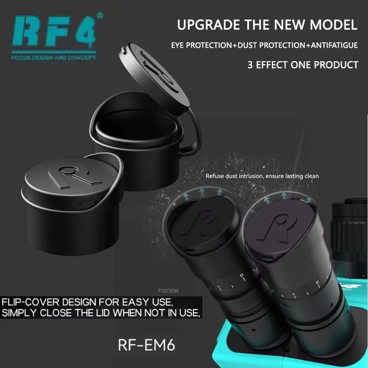 Almohadilla Oculares Miscroscopio Rf4 Rf Em6