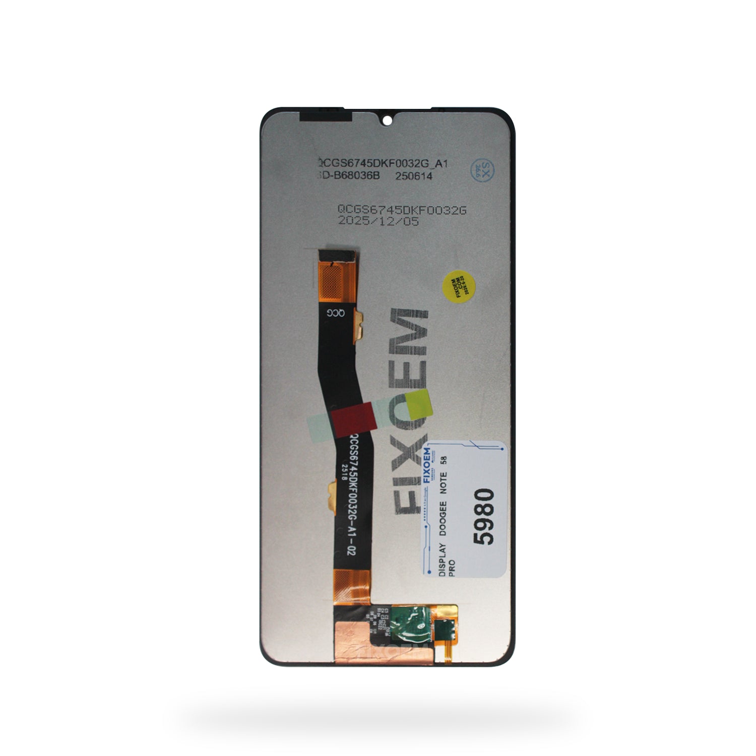 Display Doogee Note 58 Pro