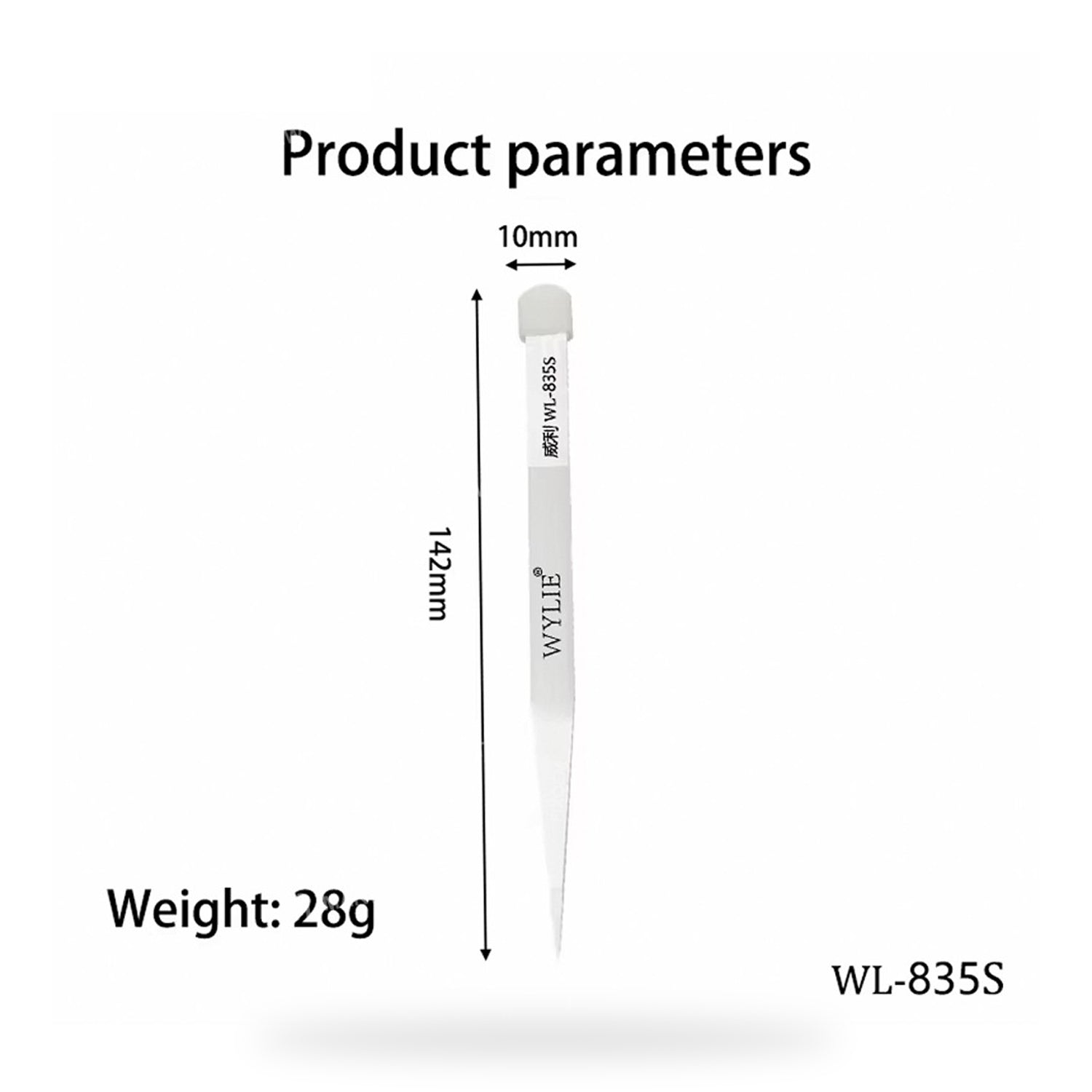 Pinzeta Antiestatica Ceramica Wylie Wl-835S