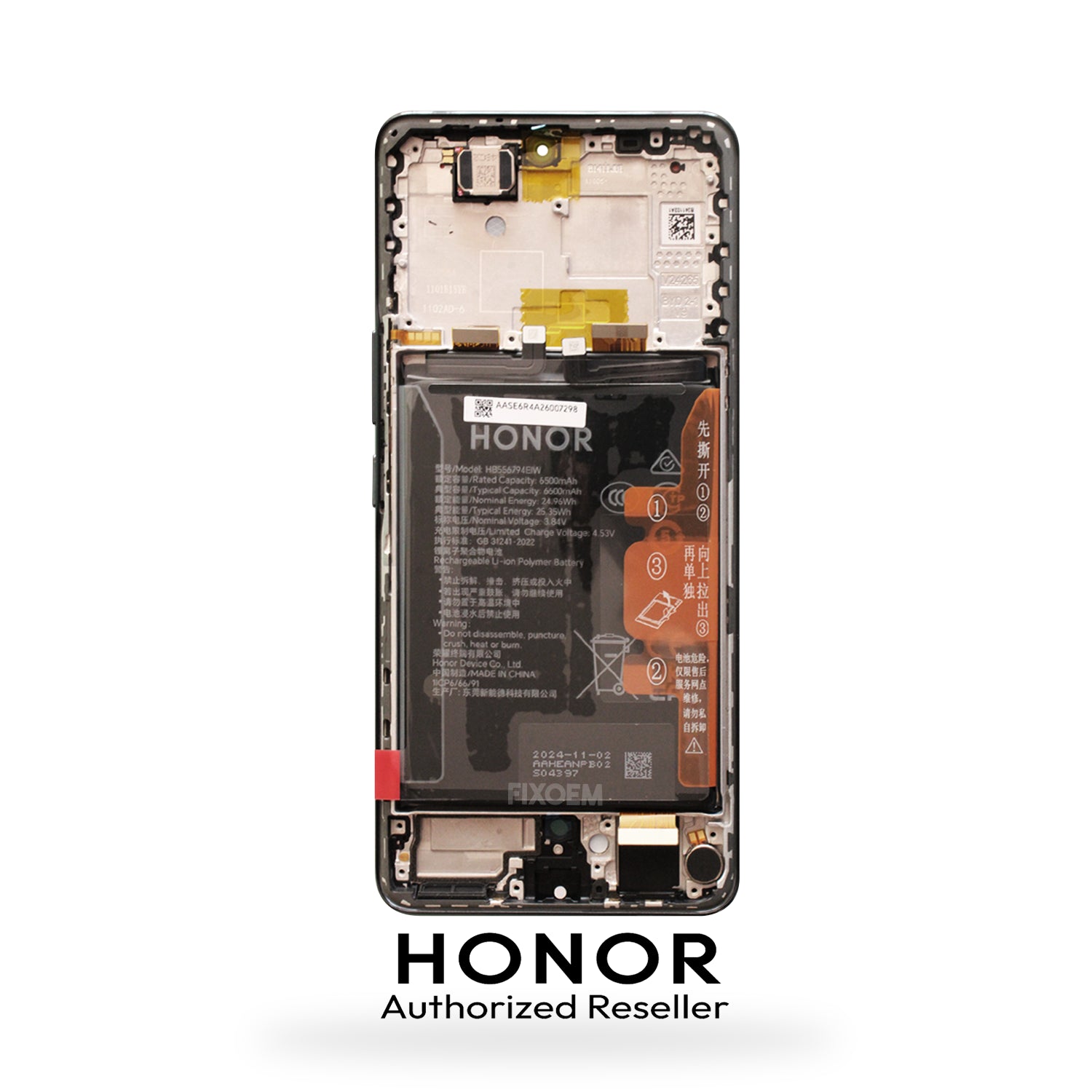 Display Honor Original  X60 Pro C/Bateria C/Marco Negro