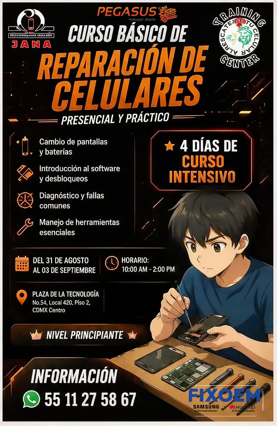 Curso basico reparación de celulares