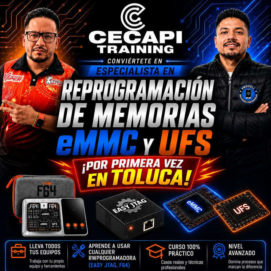 Reprogramación de memorias eMMC y UFS