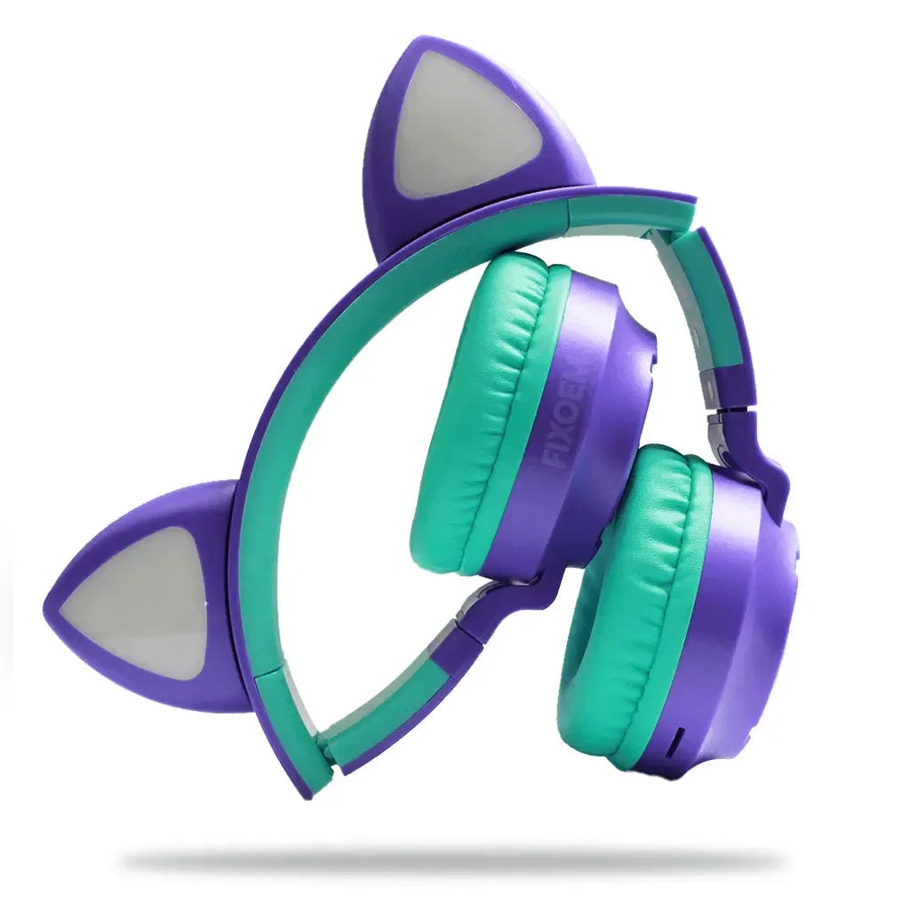 Audifonos Orejas De Gato Bluetooth Led Diadema |+5,000 reseñas 4.9/5 | recibe express 2 días