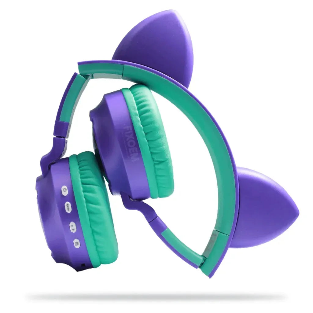 Audifonos Orejas De Gato Bluetooth Led Diadema |+5,000 reseñas 4.9/5 | recibe express 2 días