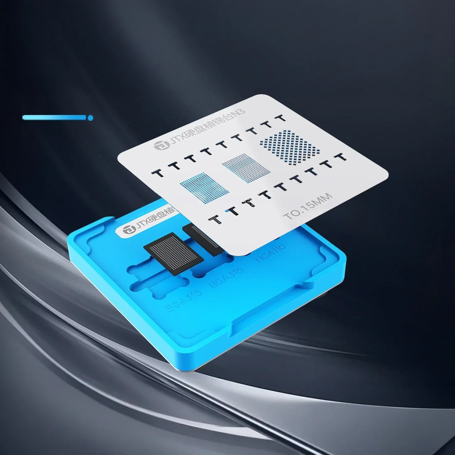 Base Holder Plataforma Reballing Nand Jtx N3 |+5,000 reseñas 4.9/5 | recibe express 2 días