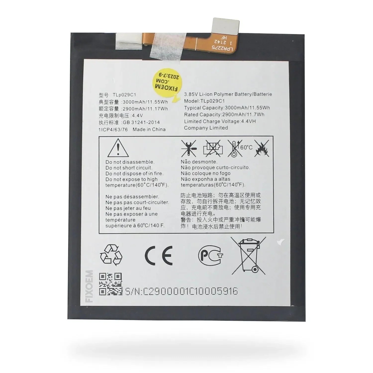Bateria Alcatel 5026A Tlp029C1 |+5,000 reseñas 4.9/5 | recibe express 2 días