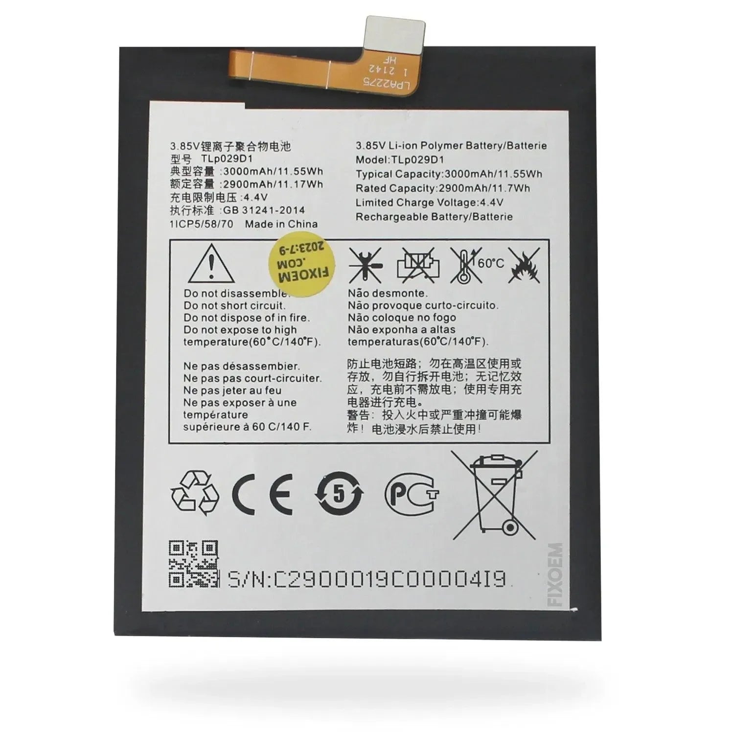Bateria Alcatel 5058 Tlp029D1 |+5,000 reseñas 4.9/5 | recibe express 2 días