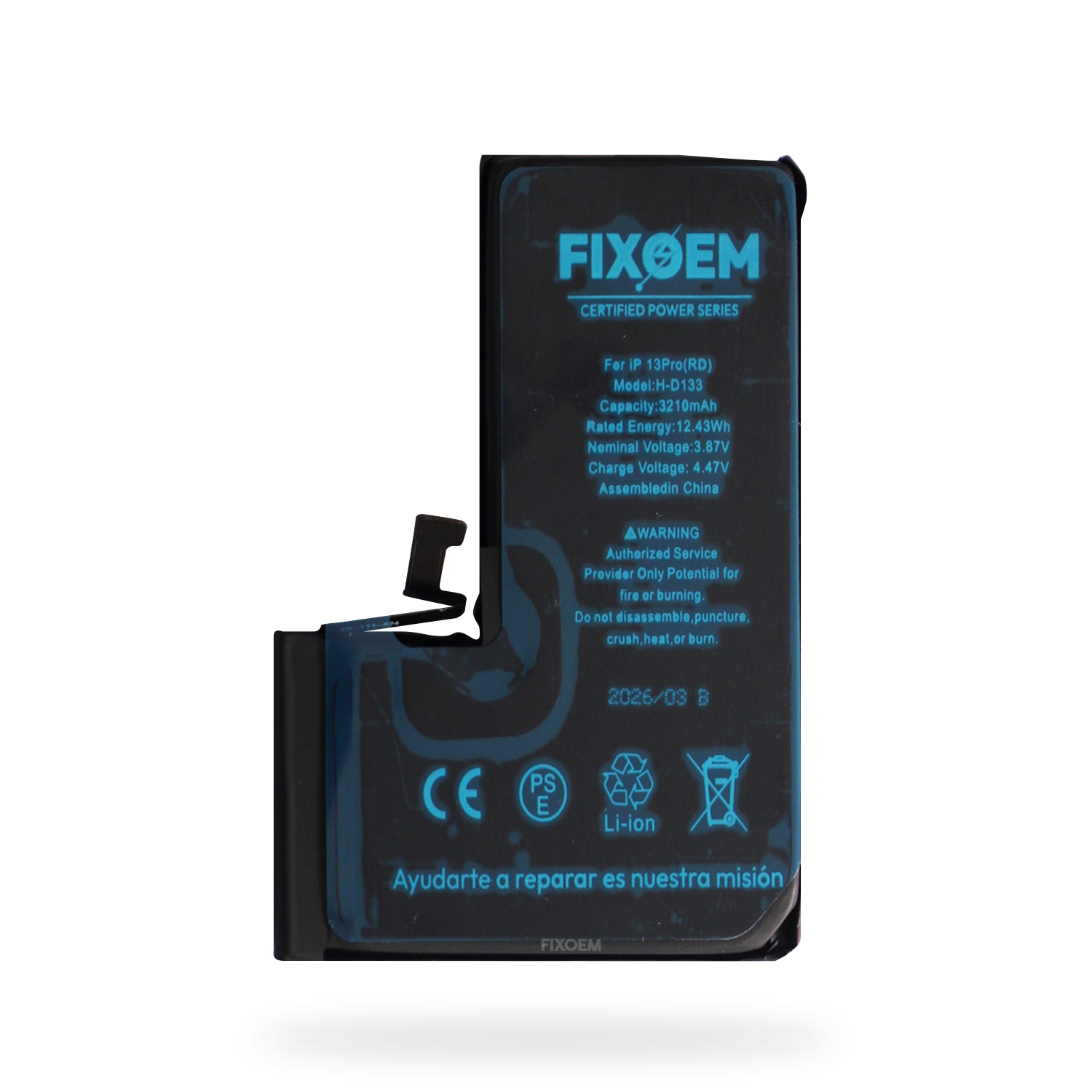 Bateria FixOEM Iphone 13 Pro Diagnostico Autoprogramable A2656 A2638 A2483 A2636