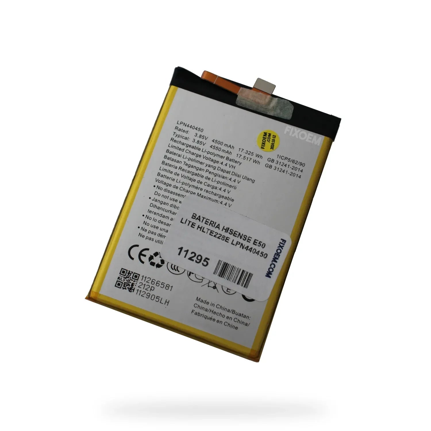 Bateria Hisense E50 Lite Hlte228e Lpn440450 |+5,000 reseñas 4.9/5 | recibe express 2 días