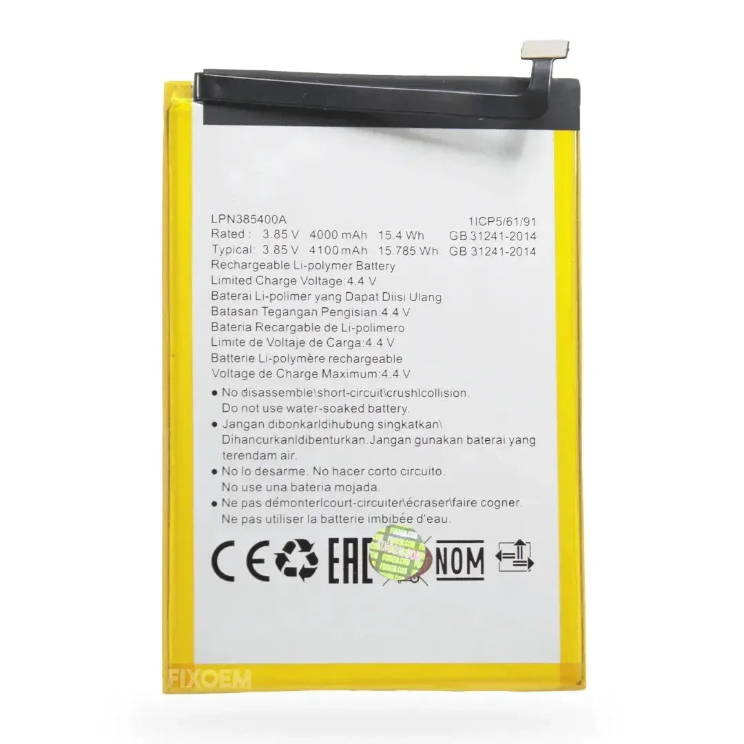 Bateria Hisense H40 Lite Hlte230E / E40 Hlte229E / v40 / v40i / v40s LPN385400A |+5,000 reseñas 4.9/5 | recibe express 2 días