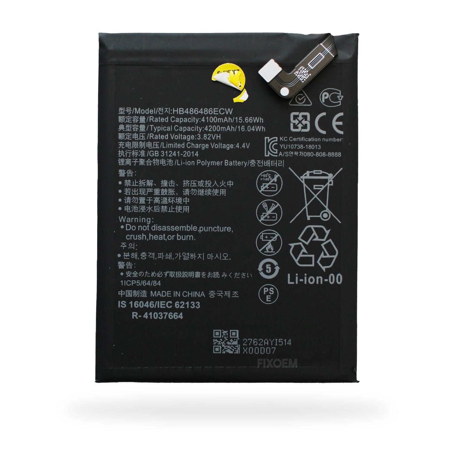 Bateria Huawei Mate 20 Pro Lya-L09 / P30 Pro Vog-L04 Hb486486Ecw. |+2,000 reseñas 4.8/5 ⭐
