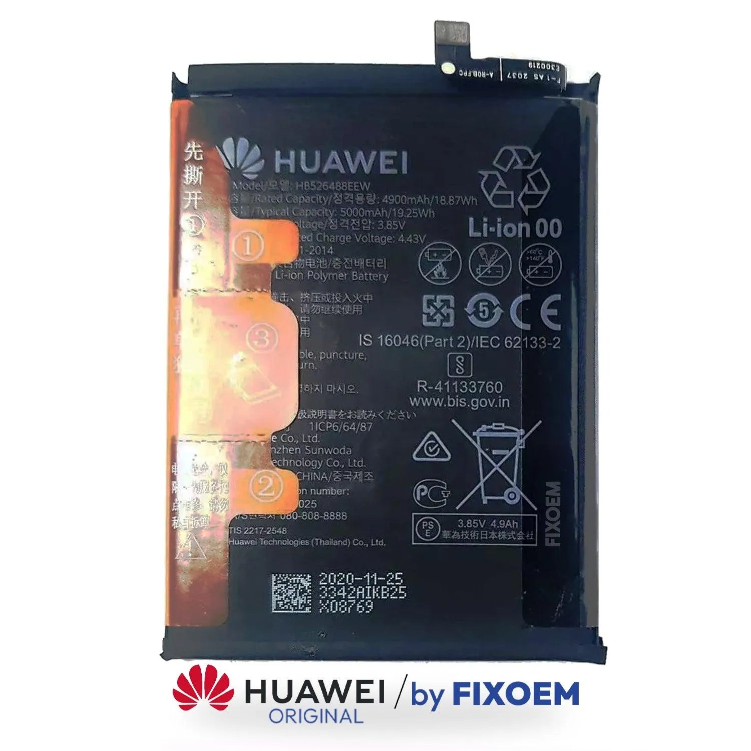 Bateria Huawei Original P Smart 2021 / Huawei Y7A / Honor 10X Lite HB526488EEW |+2,000 reseñas 4.8/5 ⭐