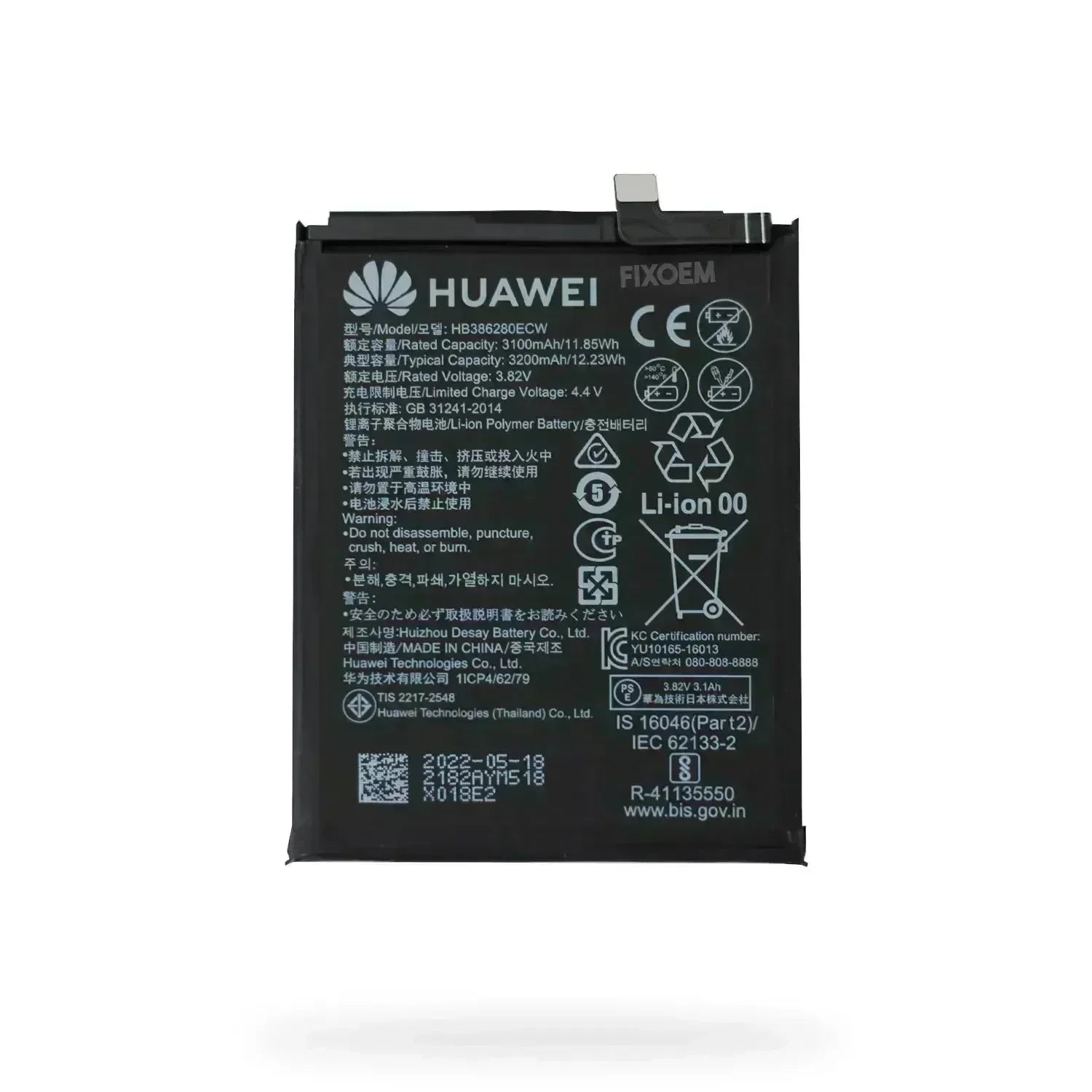 Bateria Huawei P10 Vtr-L09 Hb386280Ecw. |+5,000 reseñas 4.9/5 | recibe express 2 días
