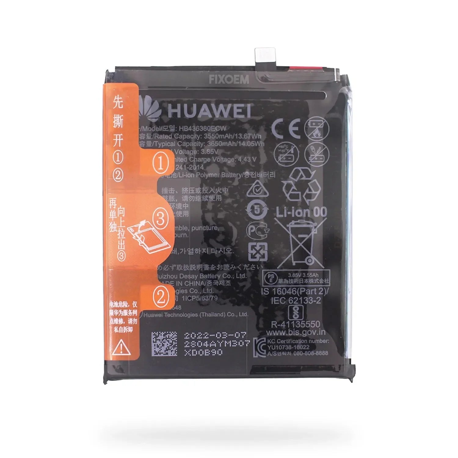Bateria Huawei P30 Ele-L04, L29 Hb436380Ecw. |+5,000 reseñas 4.9/5 | recibe express 2 días