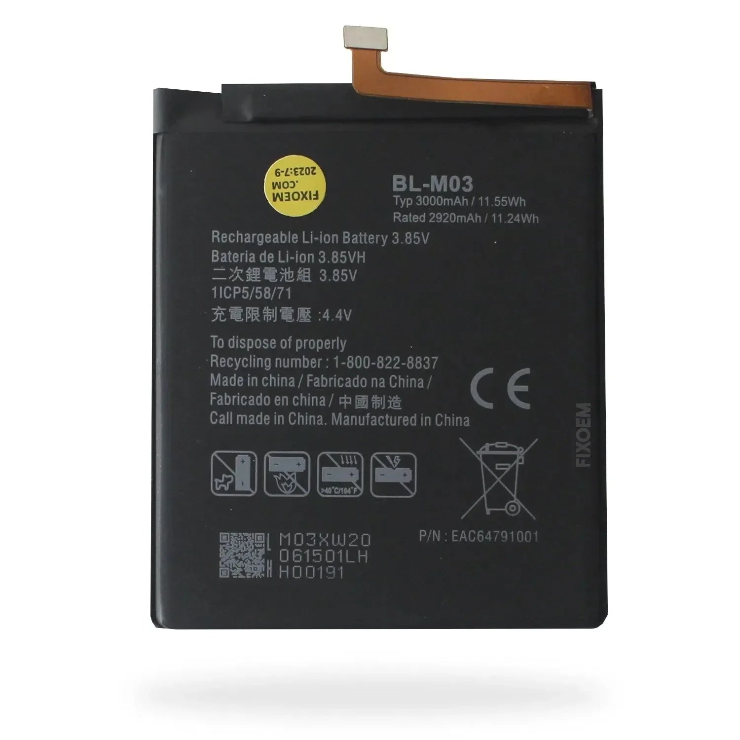 Bateria Lg K22 / K22 Plus LM-K200QM0 LMK200HMW LMK200HAW Bl-Mo3. |+5,000 reseñas 4.9/5 | recibe express 2 días
