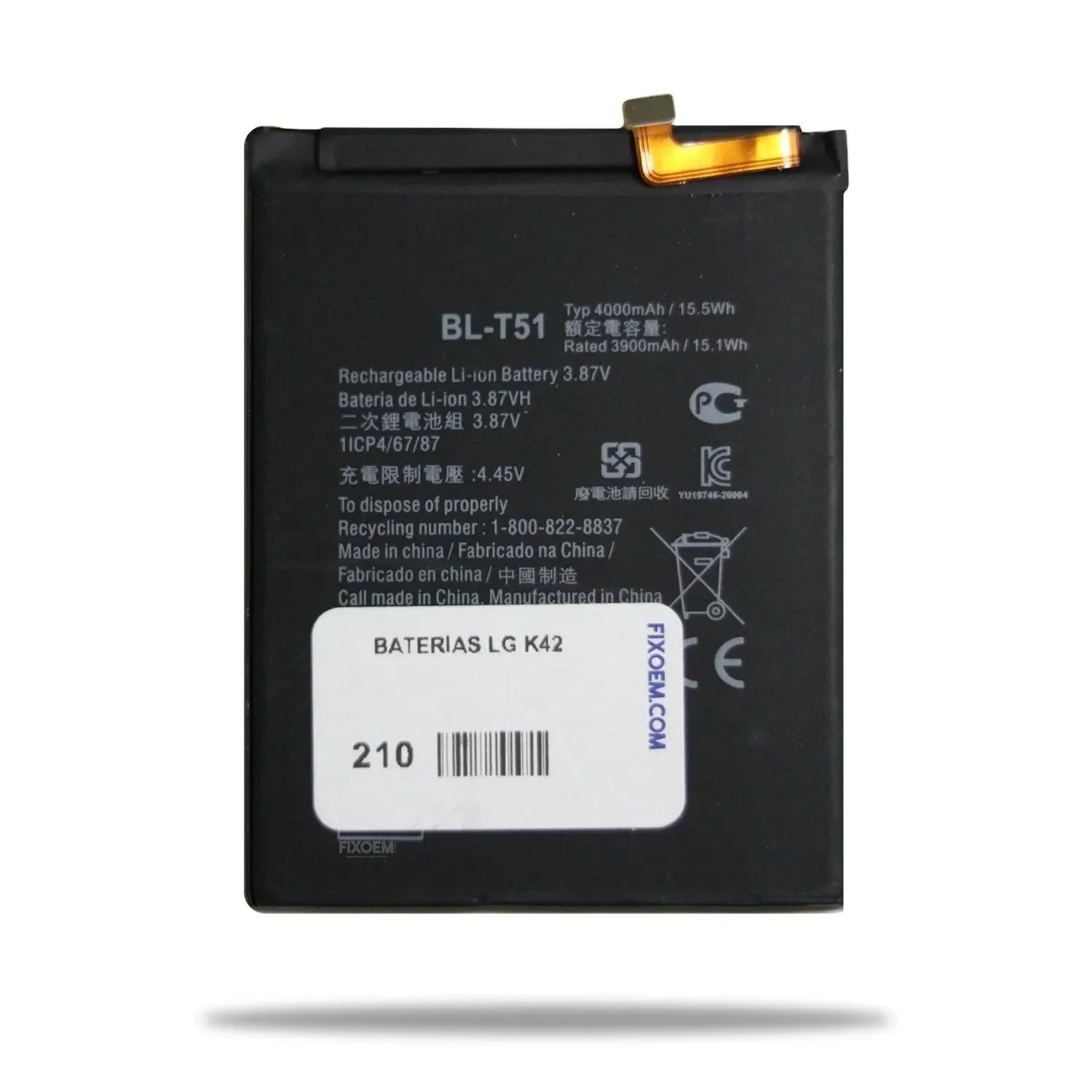Bateria LG K42 Lm-K420 Lmk420 Bl-t51 |+5,000 reseñas 4.9/5 | recibe express 2 días