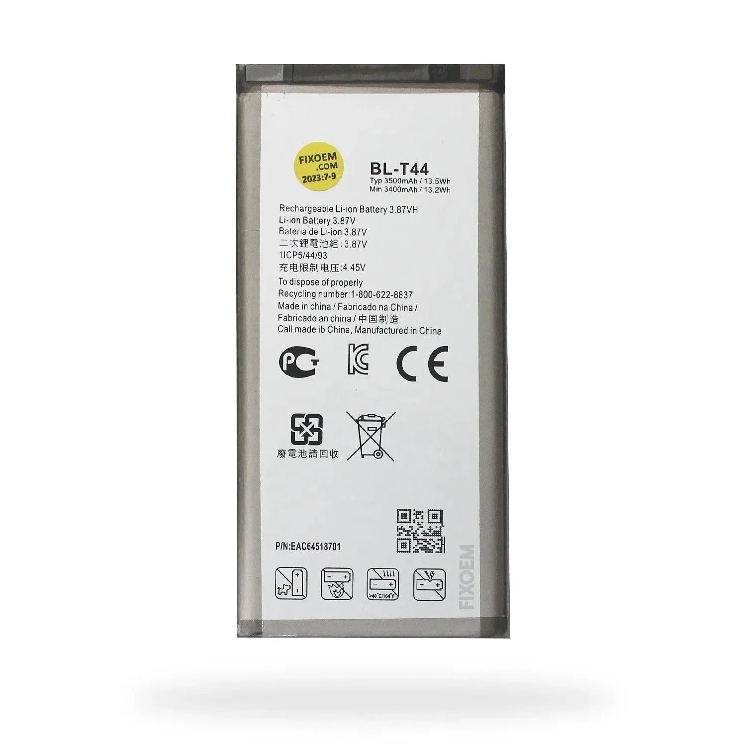 Bateria Lg Q60 / Stylo 5 Plus / Stylo 5 Lm-X525Ha LM-Q720AM Q720 Bl-T44. |+5,000 reseñas 4.9/5 | recibe express 2 días
