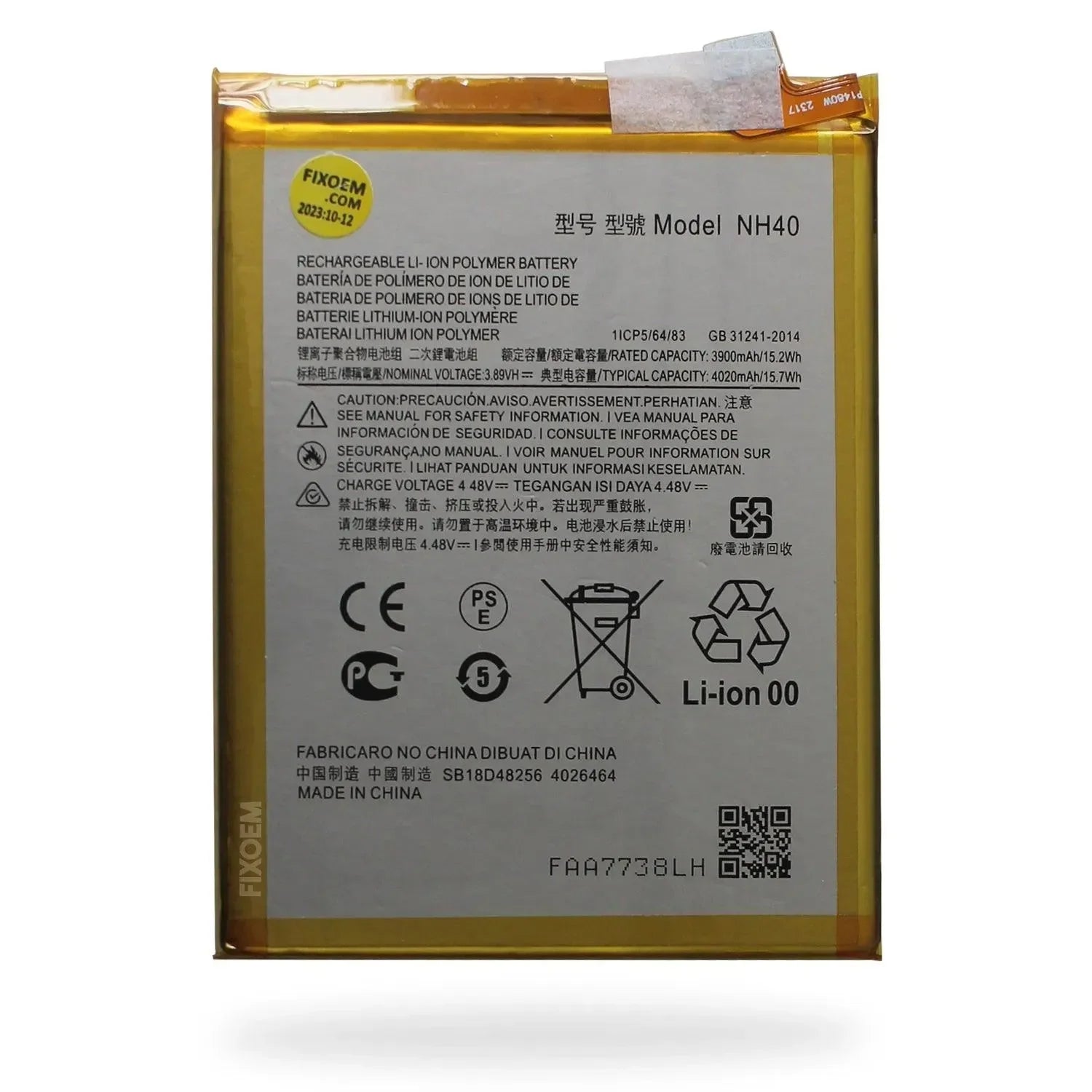 Bateria Moto E22 / E22i / Moto E22S Xt2239-3 Xt2239-9 Nh40 |+5,000 reseñas 4.9/5 | recibe express 2 días