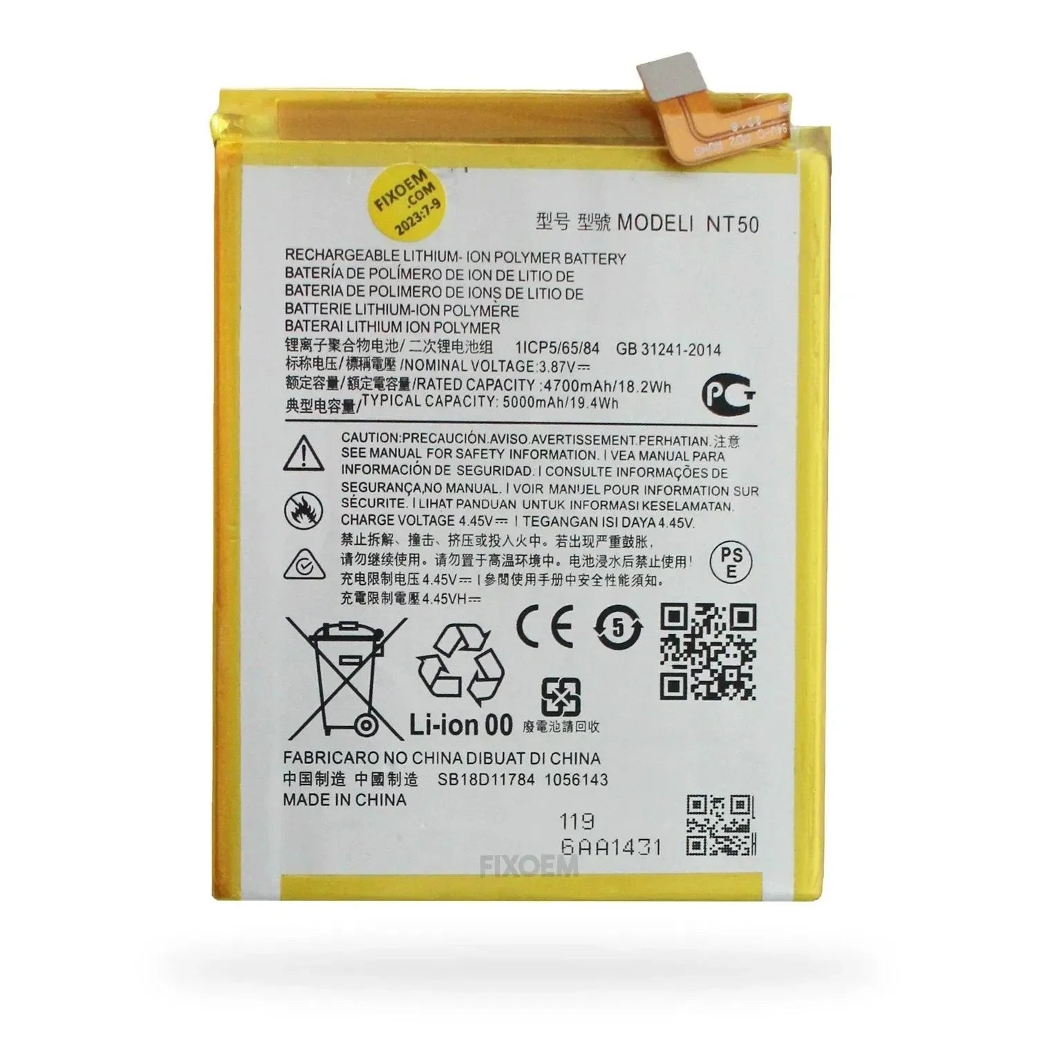 Bateria Moto Edge 20 Lite / Edge 20 Fusion Nt50 |+5,000 reseñas 4.9/5 | recibe express 2 días