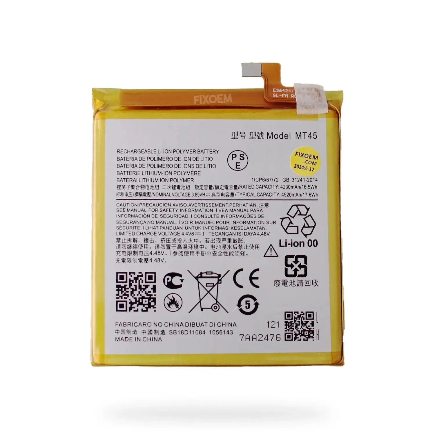 Bateria Moto Edge 20 Pro / Edge S Pro Mt45 |+5,000 reseñas 4.9/5 | recibe express 2 días