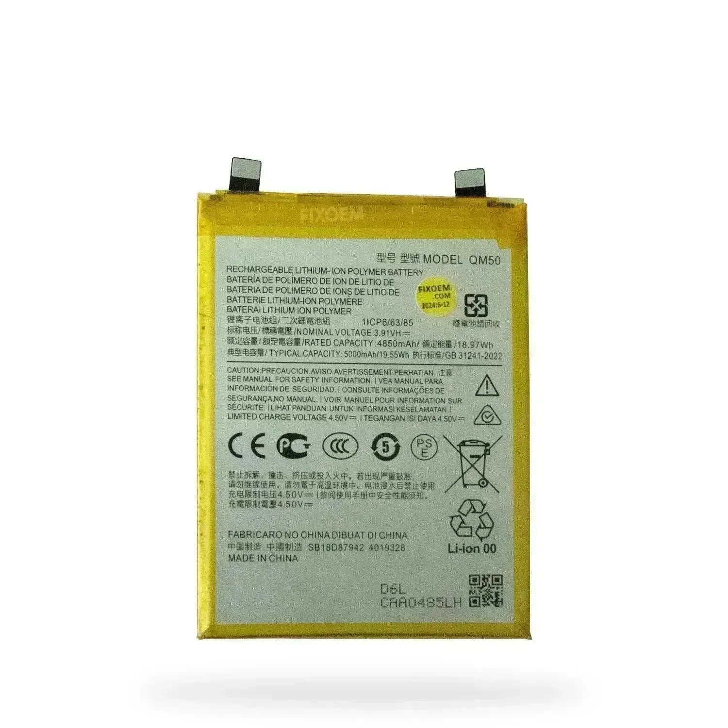 Bateria Moto Edge 40 Neo QM50 |+5,000 reseñas 4.9/5 | recibe express 2 días