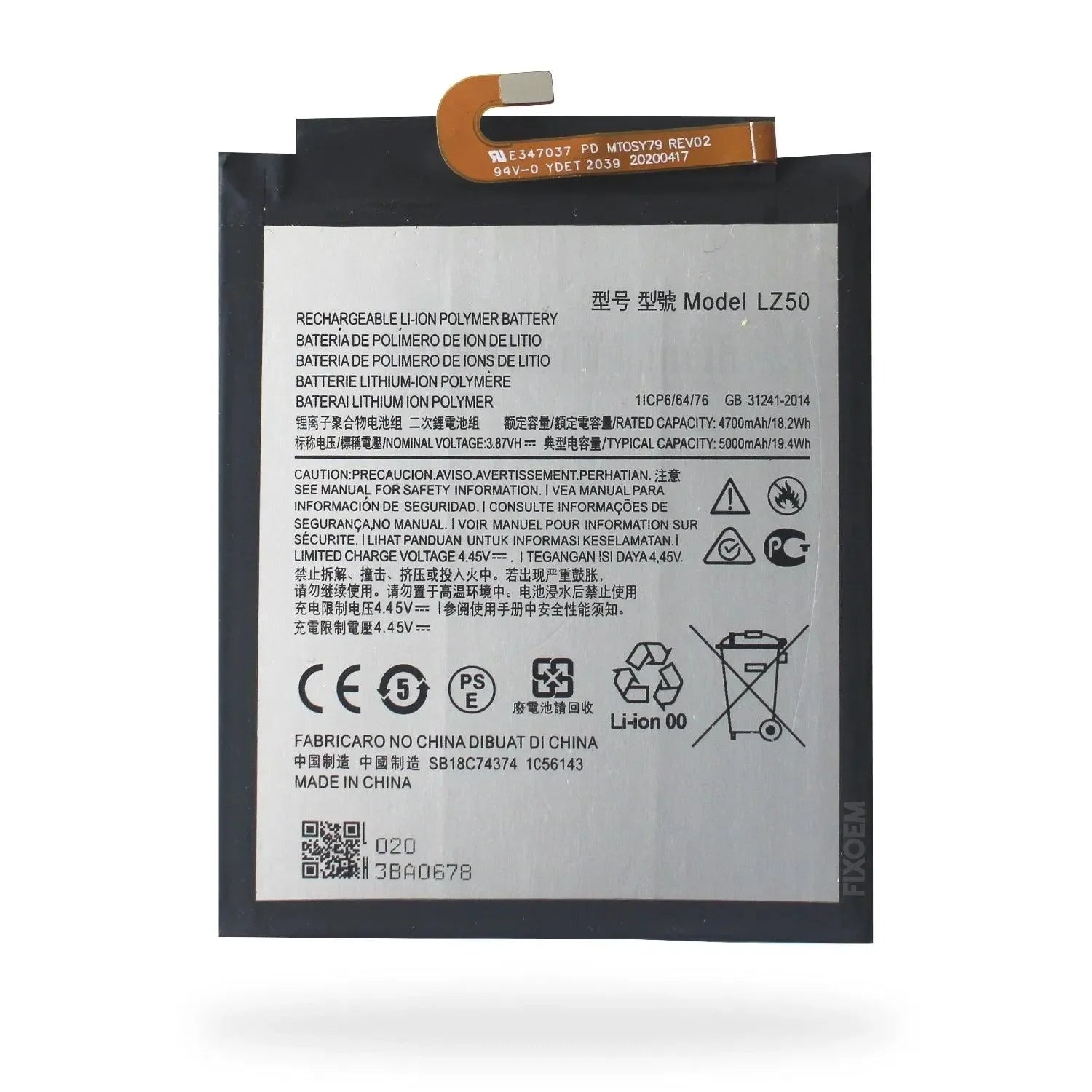 Bateria Moto G100 Xt2125-4 Lz50 |+5,000 reseñas 4.9/5 | recibe express 2 días