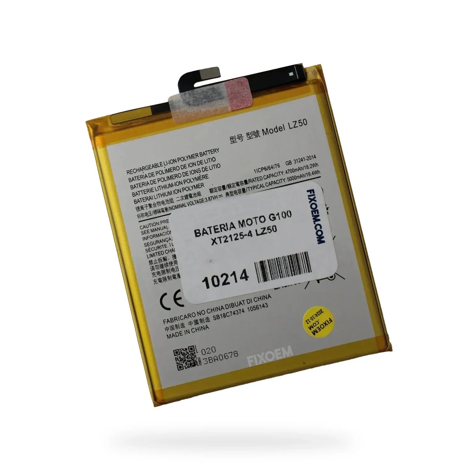 Bateria Moto G100 Xt2125-4 Lz50 |+5,000 reseñas 4.9/5 | recibe express 2 días