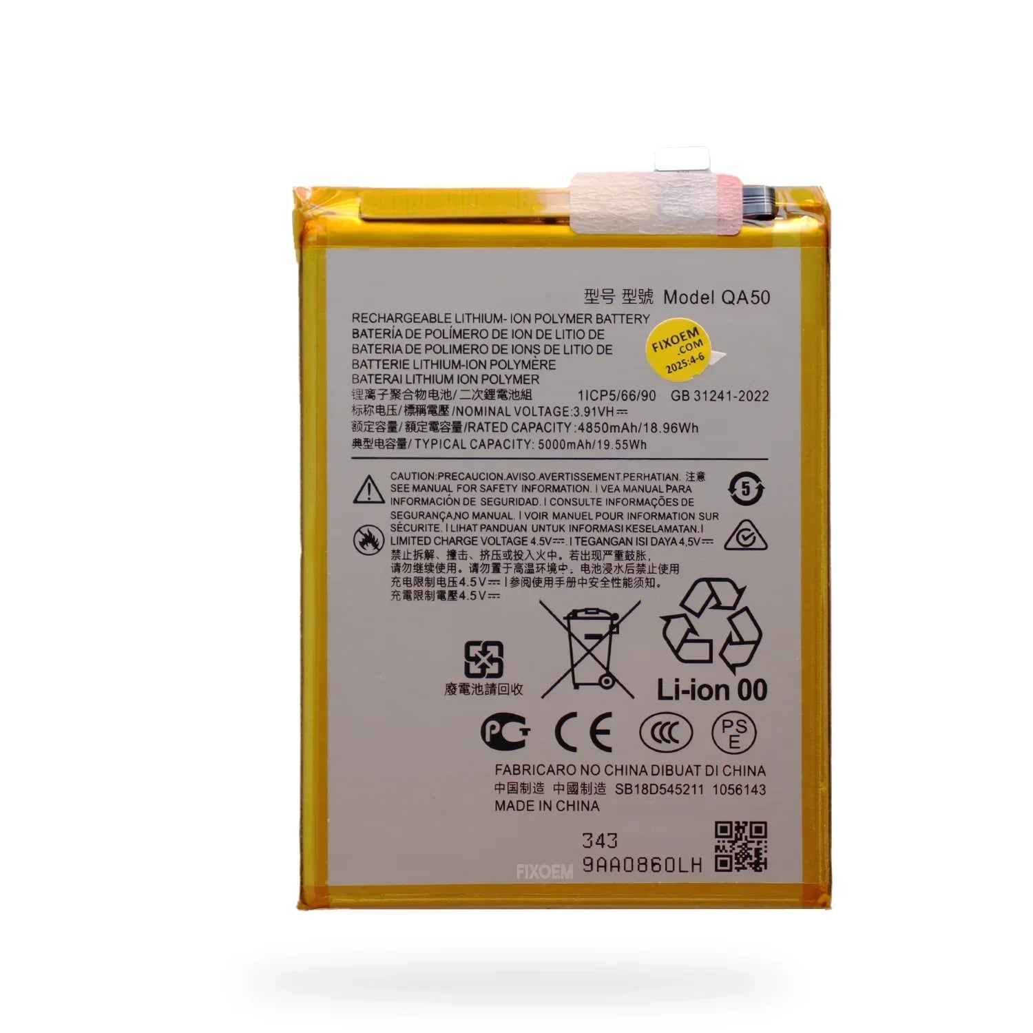 Bateria Moto G55 Qa50 |+5,000 reseñas 4.9/5 | recibe express 2 días