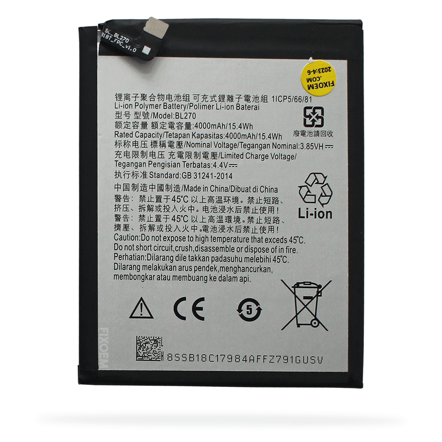 Bateria Moto G6 Play / Moto E5 / Lenovo K6 Note Xt1922 Xt1944 Bl270. |+2,000 reseñas 4.8/5 ⭐