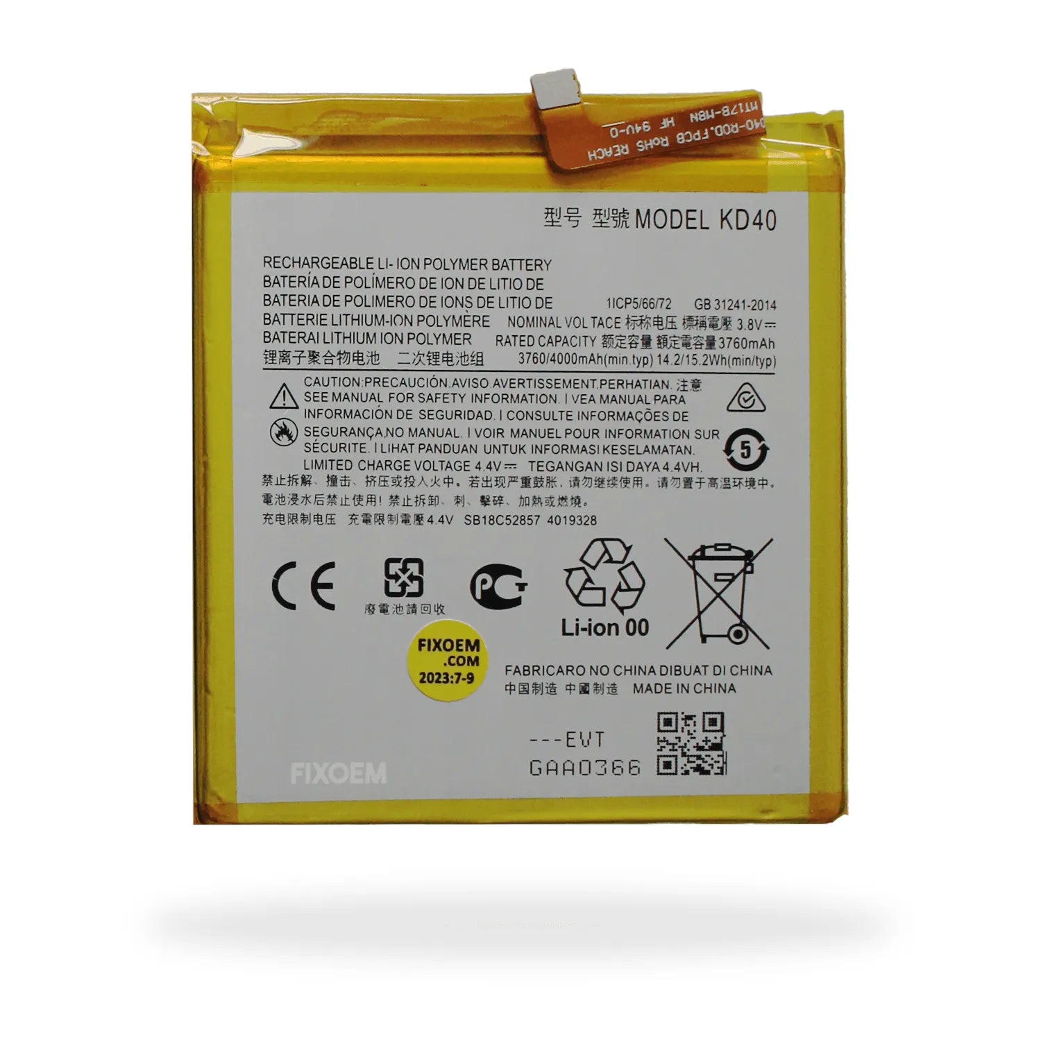 Bateria Moto G8 Plus Xt2019 Kd40. |+2,000 reseñas 4.8/5 ⭐