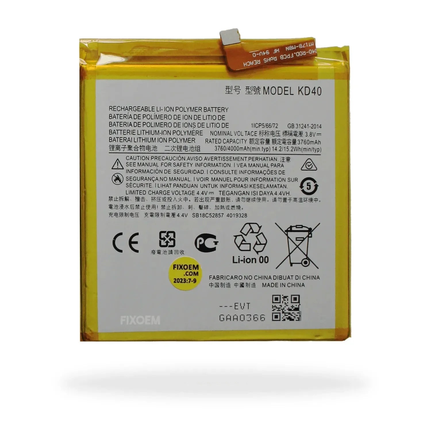 Bateria Moto G8 Plus Xt2019 Kd40. |+5,000 reseñas 4.9/5 | recibe express 2 días