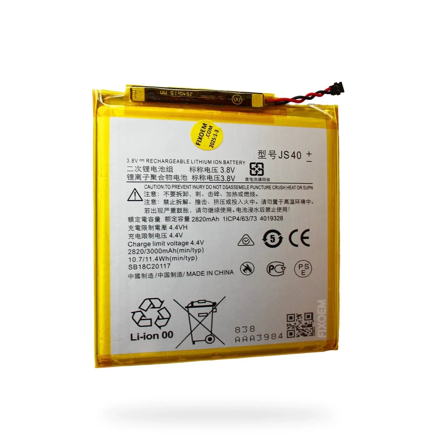 Bateria Moto Z3 Play Xt1929 Js40. |+5,000 reseñas 4.9/5 | recibe express 2 días