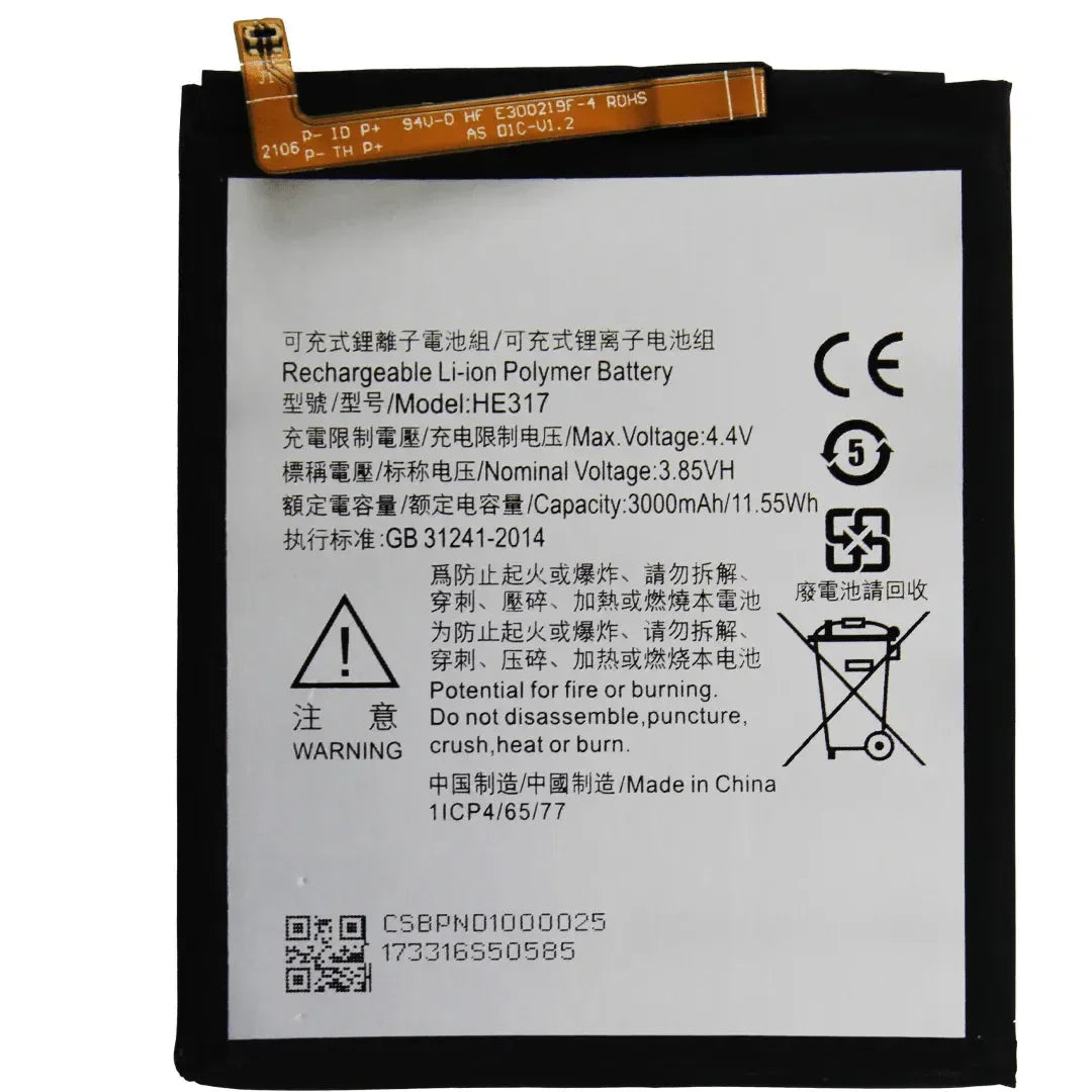 Bateria Nokia 6 TA 1000 / 1003 / 1021 / 1025 / 1033 / 1039 HE317 3000mAh |+5,000 reseñas 4.9/5 | recibe express 2 días
