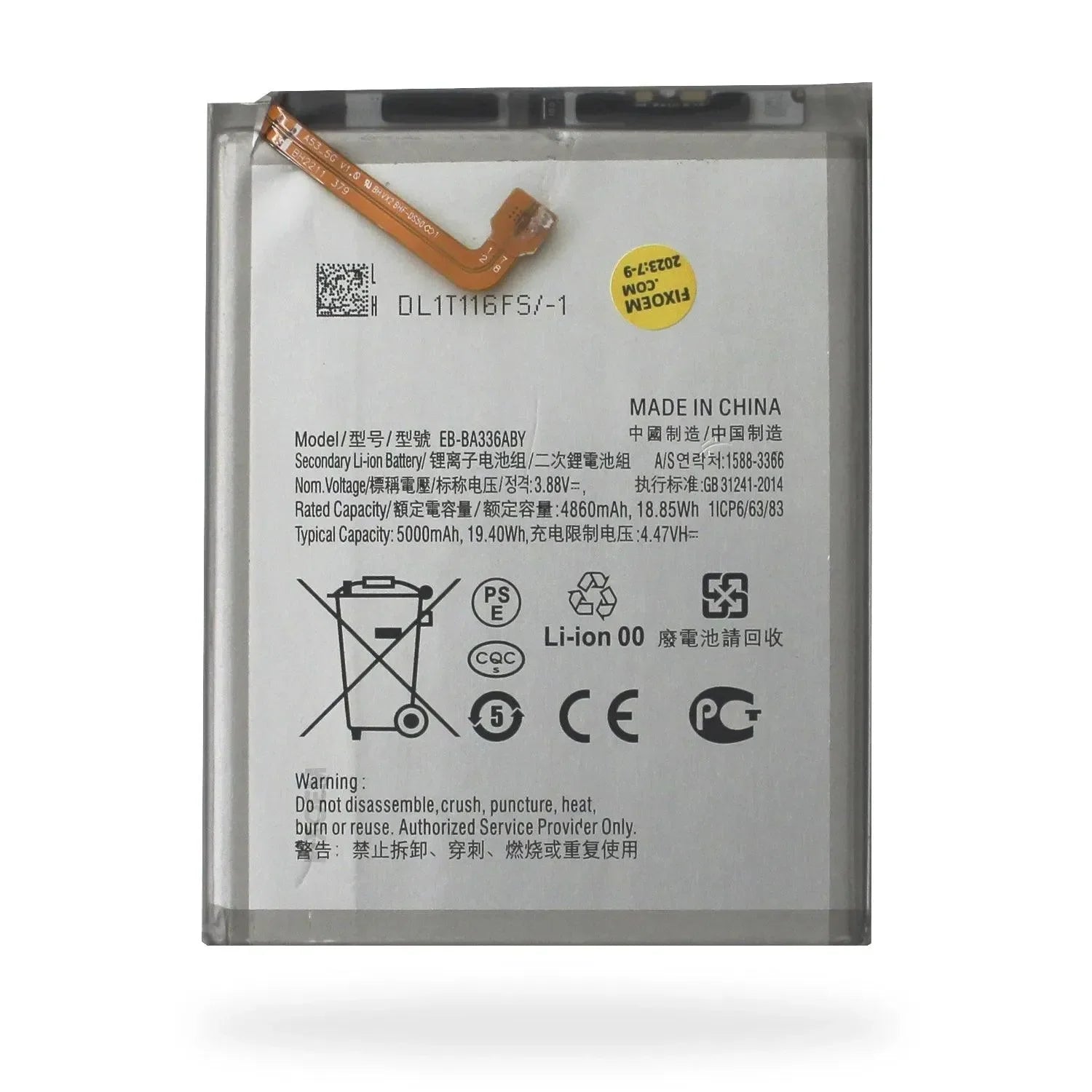 Bateria Samsung A53 / A33 Sm-A536E Sm-A336 Eb-Ba336Aby. |+5,000 reseñas 4.9/5 | recibe express 2 días