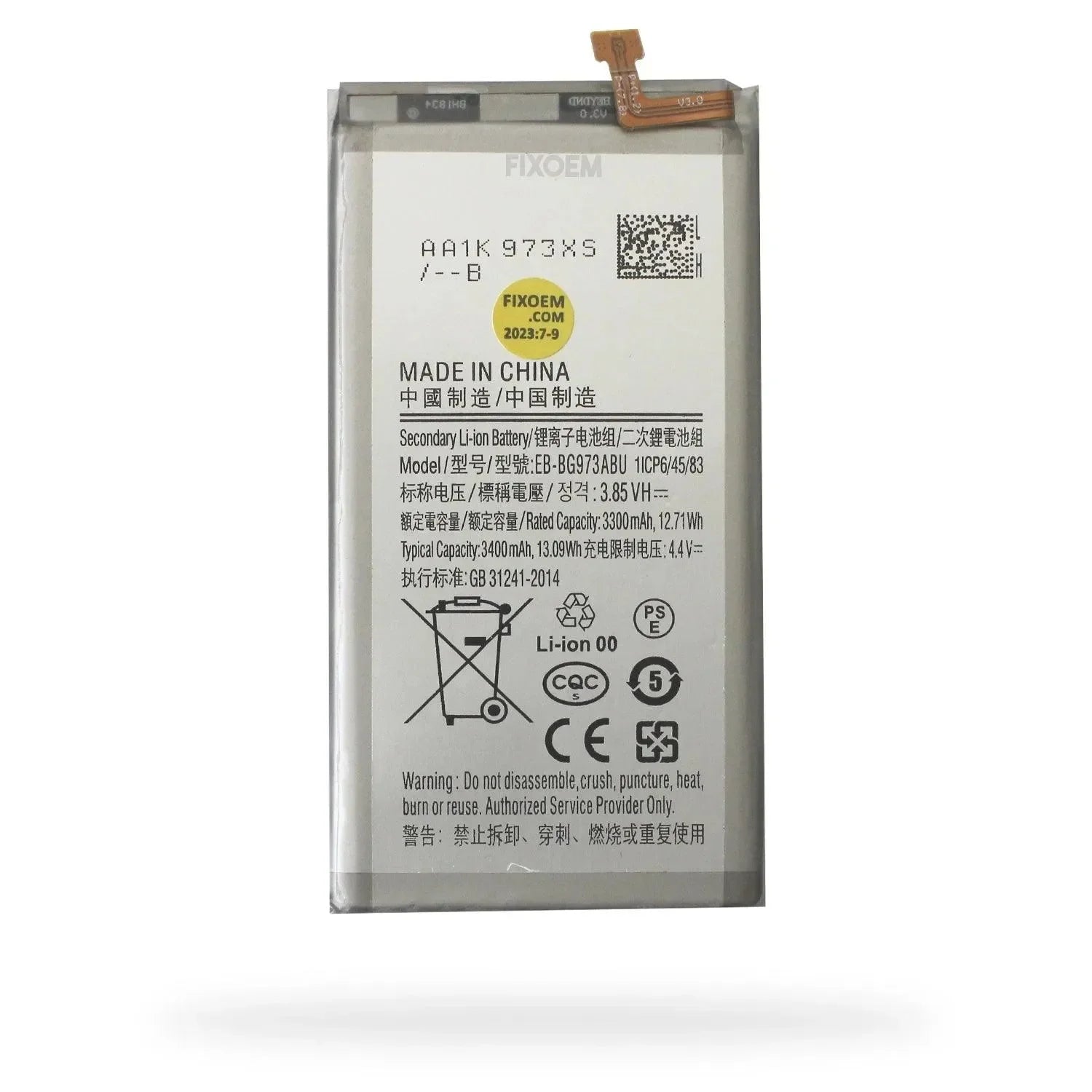 Bateria Samsung S10 Sm-G973f Eb-Bg973Abu. |+5,000 reseñas 4.9/5 | recibe express 2 días