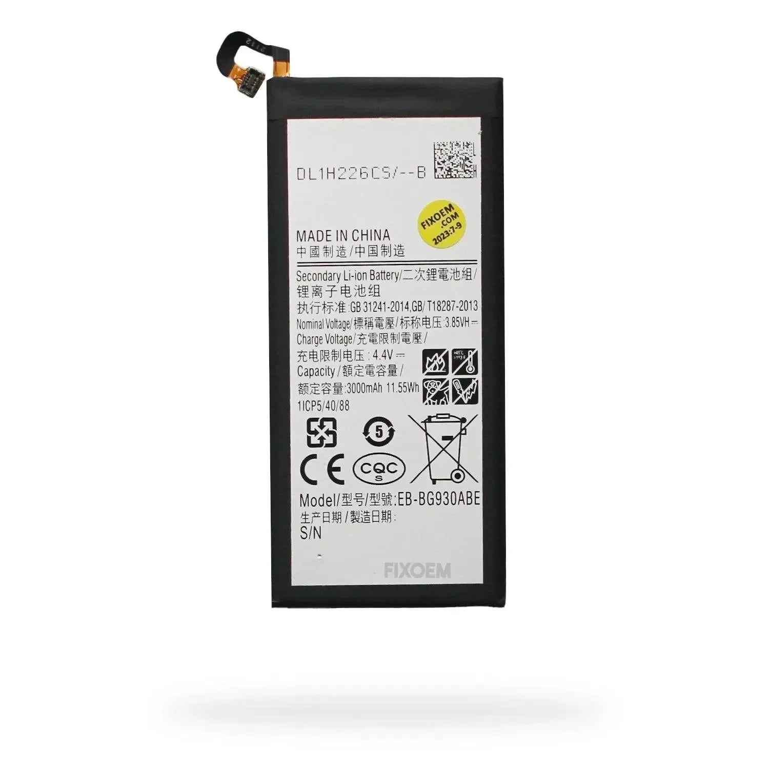 Bateria Samsung S7 Flat Sm-G930 Eb-Bg930Abe. |+5,000 reseñas 4.9/5 | recibe express 2 días