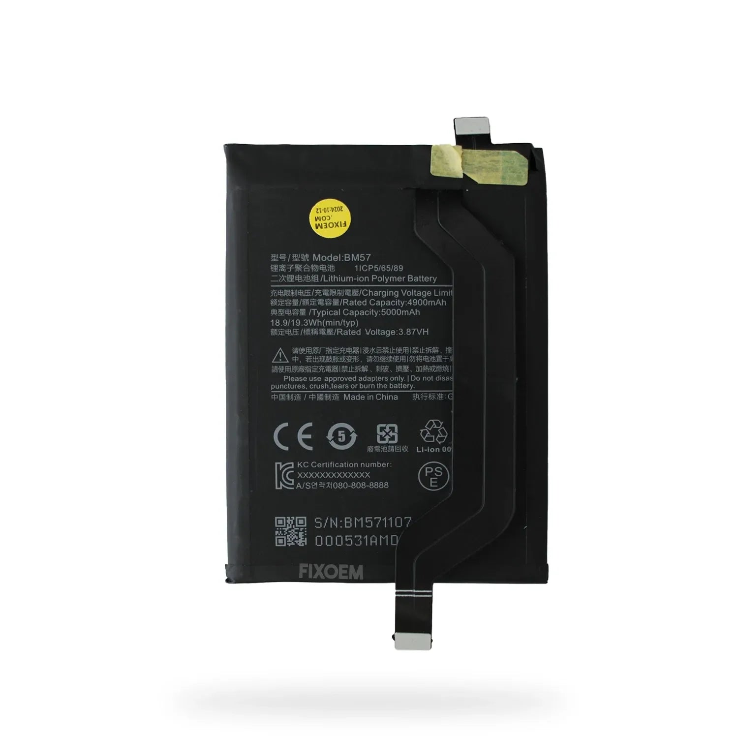 Bateria Xiaomi Poco X3 Gt / Redmi Note 10 Pro 5G BM57 |+5,000 reseñas 4.9/5 | recibe express 2 días