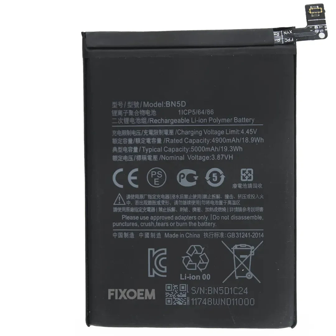Bateria Xiaomi Redmi Note 11s 4G / 5G BN5D BN5C 2201117Sg 2201117Si 2201117Sy 2201117Sl 22031116Bg |+5,000 reseñas 4.9/5 | recibe express 2 días