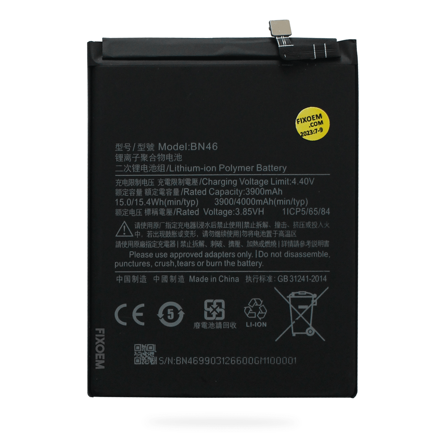Bateria Xiaomi Redmi Note 8 / Note 8T / Redmi 7 / Note 6 Bn46 M1908C3XG M1908C3JH M1908C3JG M1908C3JI M1810F6LG |+2,000 reseñas 4.8/5 ⭐