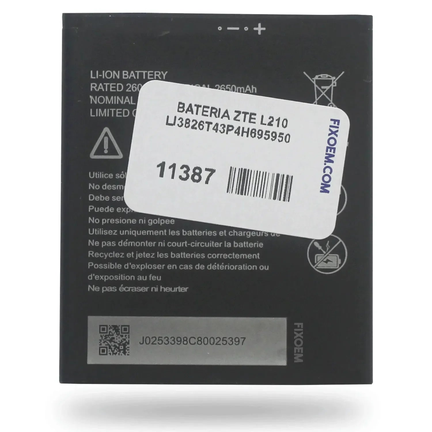 Bateria ZTE Blade L210 / Blade A3 2020 / Nubia N11 Li3826t43p4h695950 |+5,000 reseñas 4.9/5 | recibe express 2 días