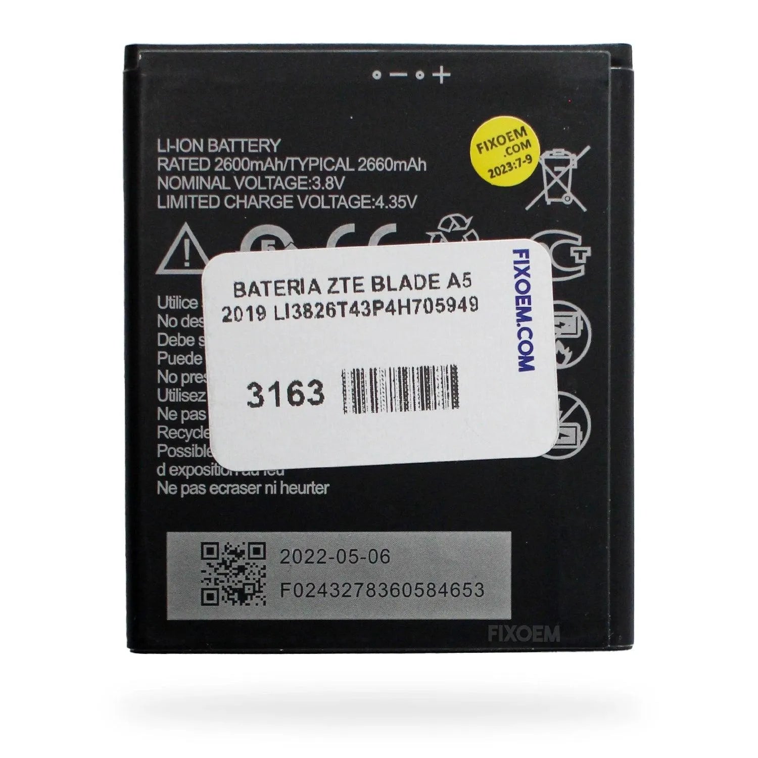 Bateria Zte Blade A5 2019 Li3826t43p4h705949 |+2,000 reseñas 4.8/5 ⭐